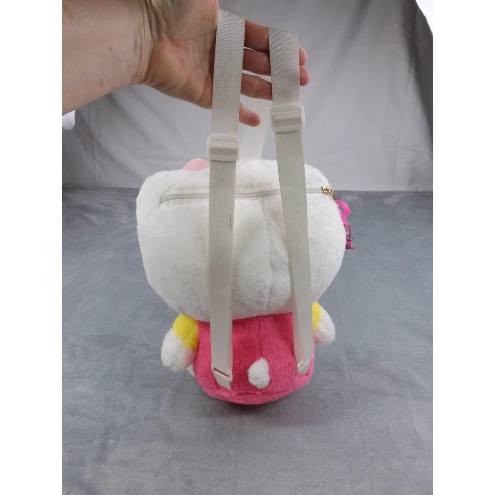 Hello Kitty Plush Backpack‎ Girls/Kids Multi Color Large Zippered Pocket Charm